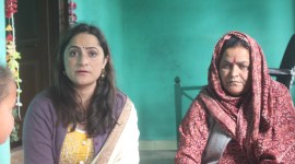 Mountaineer Baljeet Kaur with her mother, Shanti Devi, at their home in Solan's Mamligh village on Wednesday. Kaur received a hero’s welcome at her village on Wednesday. Photo: Saurabh Parashar