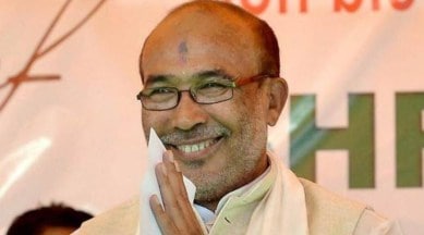 N Biren Singh, amit shah, Manipur protests, Manipur violence, Manipur violent protests, Manipur, Manipur attack, Meitei community, Kuki-Zomi tribes, Indian Express, India news, current affairs