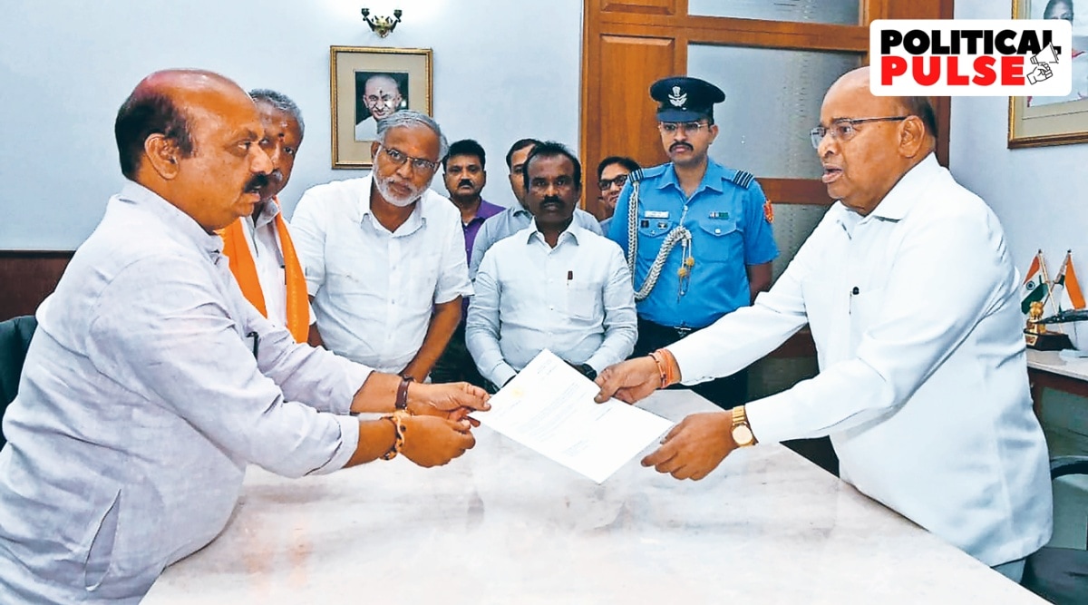 Karnataka Polls 2023, Karnataka Assembly election, Karnataka Assembly polls, Karnataka BJP, Karnataka congress, Basavaraj Bommai, K S Eshwarappa, Political Pulse, Indian Express, India news, current affairs