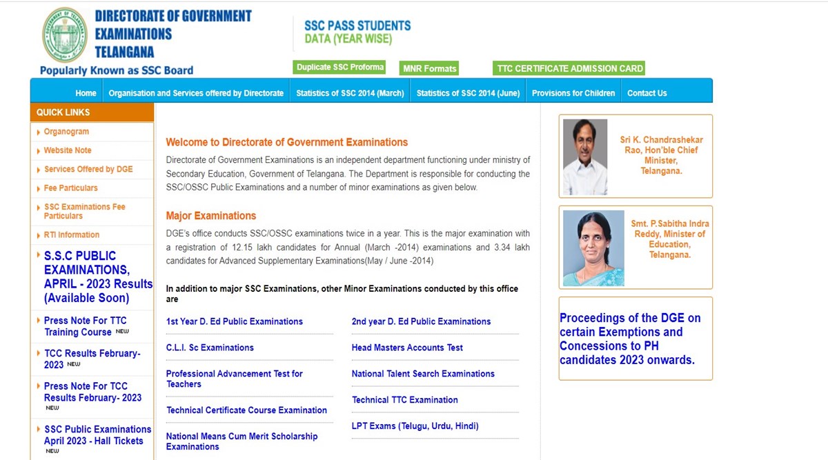 Telangana TS SSC 10th Results 2023 List Of Websites To Check Scores Education News The