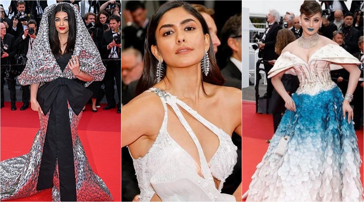 Aishwarya Blue Sex Video - Cannes 2023 Day 3: Urvashi Rautela's blue lips reminds people of Aishwarya,  Mrunal Thakur impresses in white | Bollywood News, The Indian Express