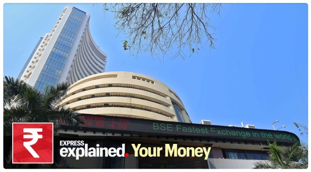 bombay stock exchange building in Mumbai.