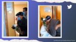 102-year-old man brings flowers for his wife in hospital