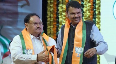 Fadnavis Nadda BJP