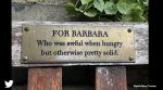 funny memorial bench plaque