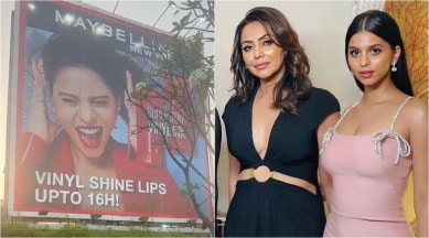 389px x 216px - Gauri Khan shares a sweet video as she spots daughter Suhana Khan's  hoarding from her office window. Watch | Bollywood News - The Indian Express