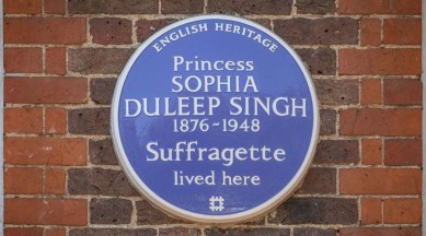 Princess Sophia Duleep Singh plaque
