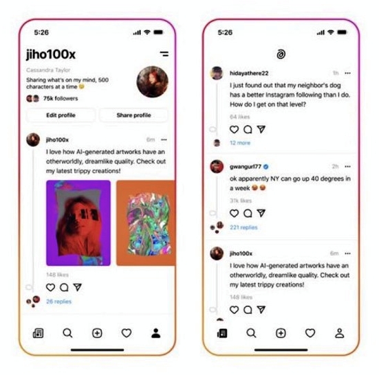 instagram twitter competitor inline