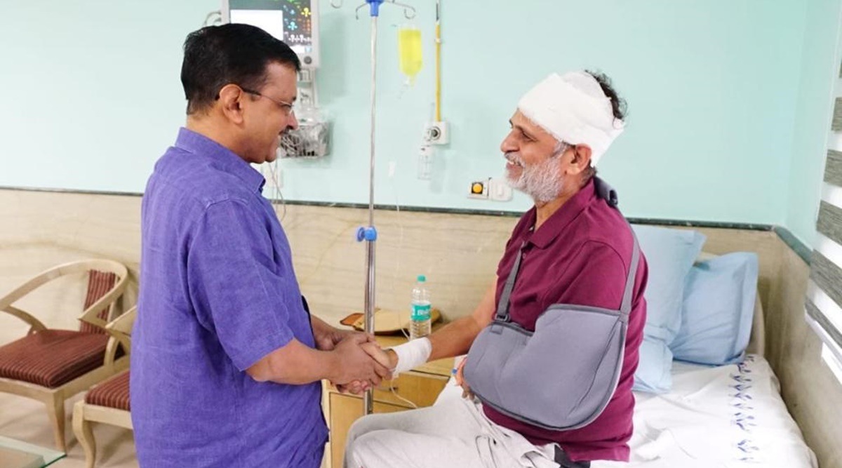 ‘Met the hero’ Arvind Kejriwal visits Satyendar Jain at LNJP Hospital