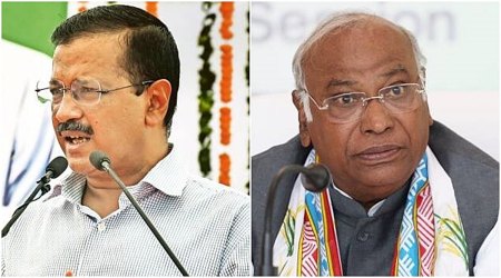 Arvind Kejriwal, Mallikarjun Kharge