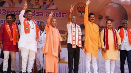Uttar Pradesh, Yogi Adityanath poll campaigns, copngress candidate for Karnataka Assembly election, indian express, indian express news