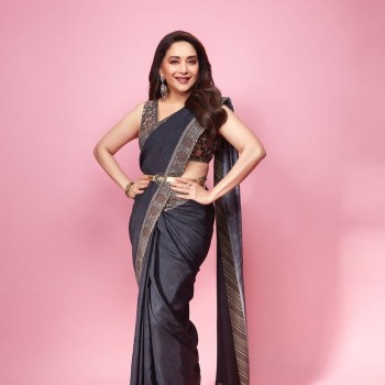 On Madhuri Dixit's birthday, take a look at her best sari moments | The  Indian Express