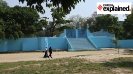 The Moradabad Eidgah, where police opened fire following communal disturbances and stone throwing on August 13, 1980.