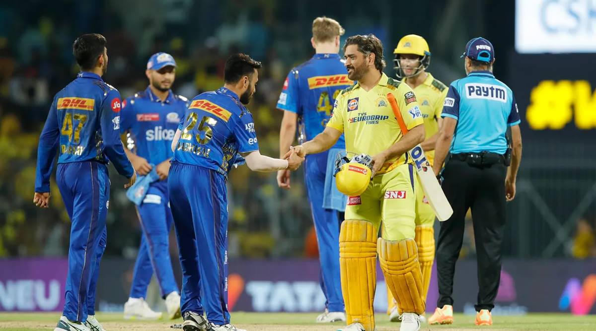 ms dhoni csk beat mi