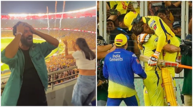 Sara Ali Khan and Vicky Kaushal celebrated CSK's IPL win.