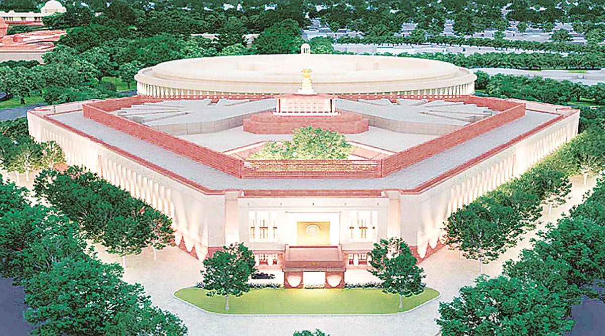 parliament building, indian express