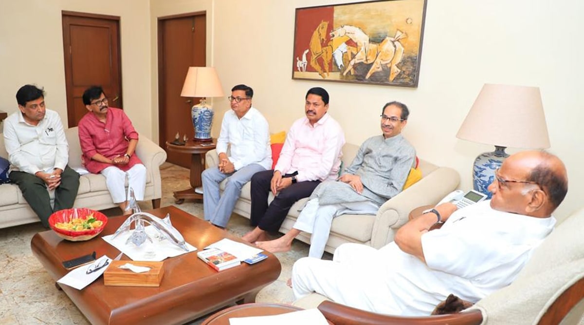 MVA seat sharing talks, Sharad pawar on MVA seat sharing formula, Lok Sabha 224 seat sharing formula, NCP, road to 2024, 2024 Lok Saha polls, Maha Vikas Aghadi, indian express, indian express news