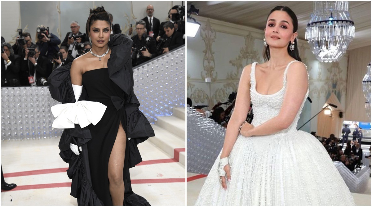 How Priyanka Chopra in black and Alia Bhatt in white made South Asia the  talking point at the Met Gala | Fashion News - The Indian Express