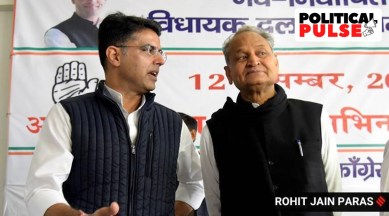 Congress leader Sachin Pilot and Rajasthan Chief Minister Ashok Gehlot. (Express photo/File)