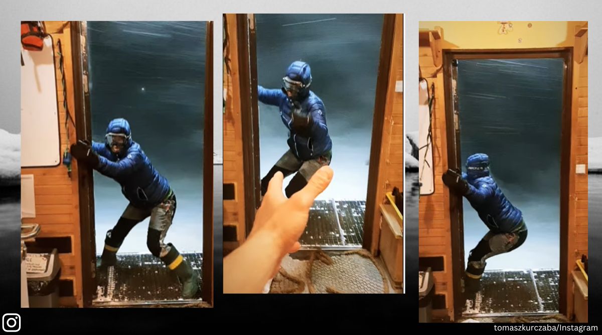 a typical workday in antarctica, antarctica video, closing door in antarctica, king george island, antarctica video, indian express