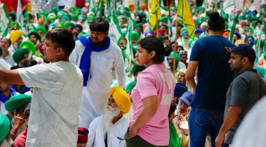 Wrestlers protest at Jantar Mantar