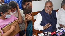 wrestlers protest, haryana congress, bhupinder singh hooda