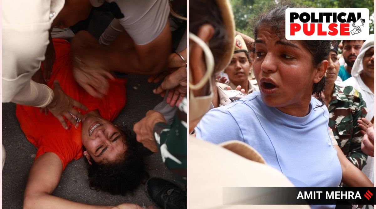 wrestlers protest delhi
