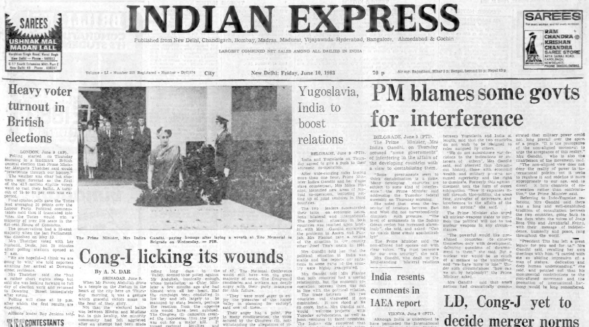 British Elections, Congress Loses J&K, Farooq Abdullah, Indira Gandhi, Srinagar, Indian express, Opinion, Editorial