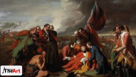 behind the art, art, artwork, benjamin west, general wolfe's death, canada, canadian history, india, indian express