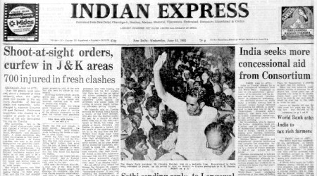 Jammu and Kashmir, Jammu and Kashmir Violence, Khurshid Alam Khan, Indira Gandhi, Indian express, Opinion, Editorial, Current Affairs