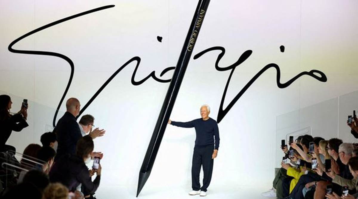 Giorgio Armani Spring/Summer 2024 men's collection during Fashion Week, in Milan