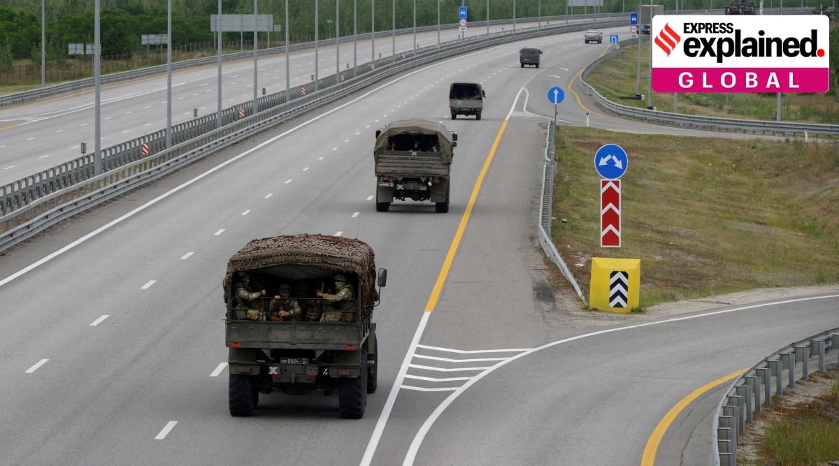 Wagner military column passes Russian city of Voronezh