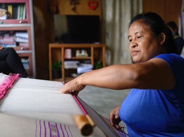 Mizoram's traditional Puan weaving. Picture: Instagram/zo_weave