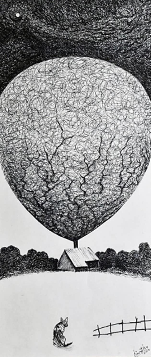 art, artworks, pen and ink, art exhibition, biswajit das, new delhi art gallery, new delhi art exhibition, new delhi, india, artist, indian express