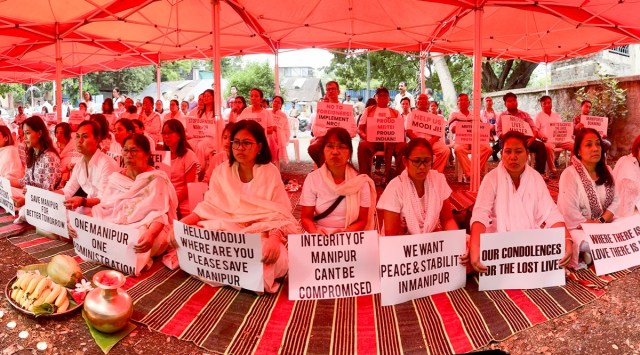 Communal Riots Pune Protest against Manipur violence: ‘My mother was getting panic attacks ...