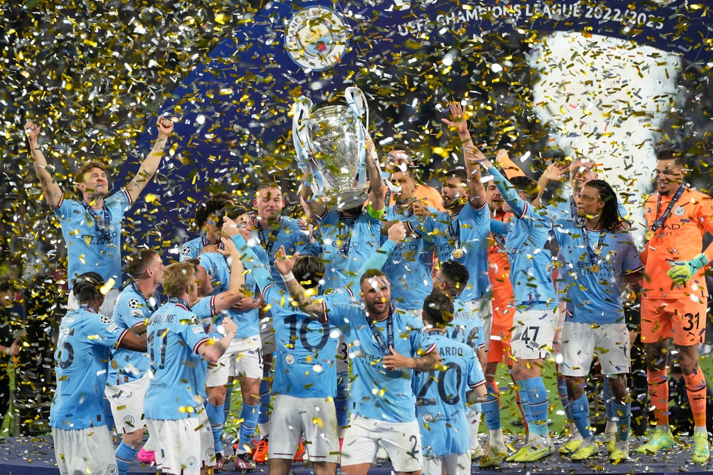 UEFA Champions League final 2023: Jubilant Man City hang tough to beat  Inter Inter Milan 1-0 and complete the treble - The Hindu BusinessLine