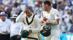 Australia's Usman Khawaja (left) and Scott Boland.