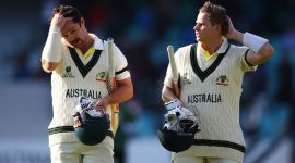 Australia's Travis Head and Steve Smith