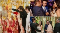Aamir Khan, Hrithik-Saba and Kartik-Sara share candid moments at Madhu Mantena and Ira Trivedi’s wedding