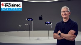 Apple CEO Tim Cook introduces Apple Vision Pro at Apple Park in Cupertino