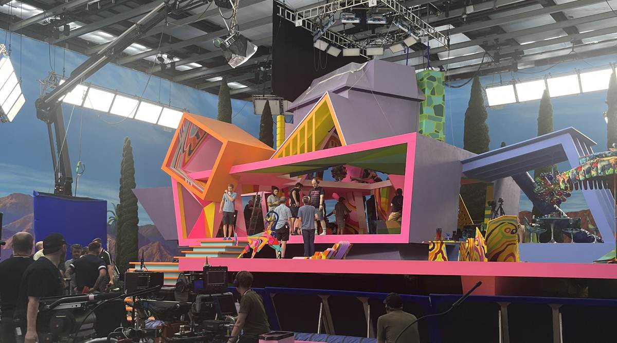 On set during filming for ÒBarbie.Ó (Emma Eastwood via The New York Times)