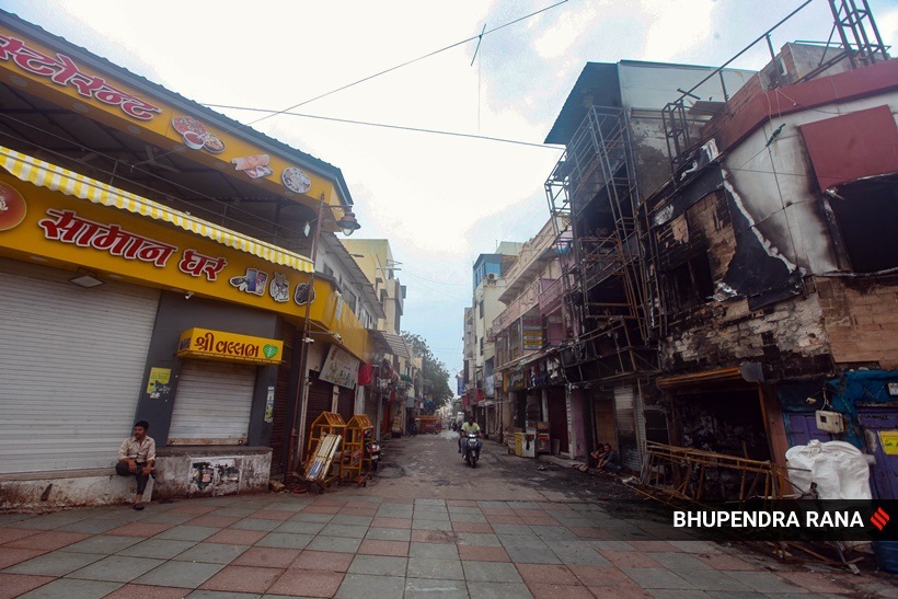 Shops and offices are closed in Dwarka