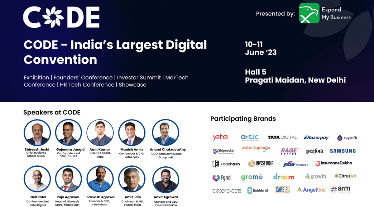 CODE – India’s digital convention in Delhi this weekend