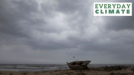 Arrival of cyclonic storm Biparjoy over the Arabian Sea, in Karachi