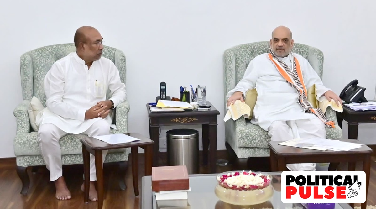 day-after-all-party-meet-on-manipur-biren-meets-shah-was-told-to-work-towards-everlasting-peace