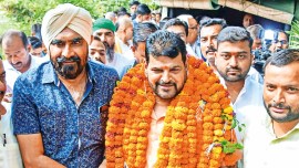 Brij Bhushan Sharan Singh, Brij Bhushan sexual harassment, Brij Bhushan police complaint, women wrestlers, BJP MP, Wrestling Federation of India, WFI president, Wrestling News, Sports News, Indian Express