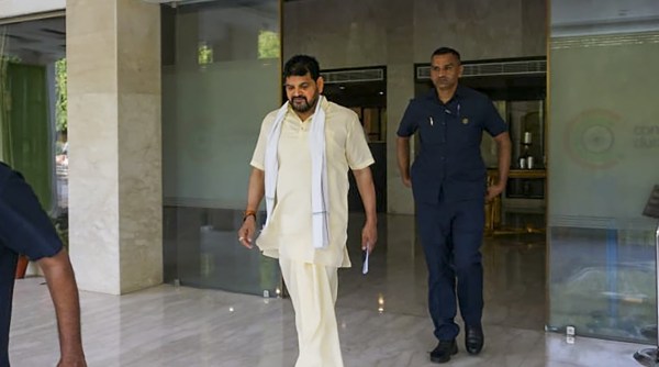 Sakshi Malik, Brij Bhushan Sharan Singh, Brij Bhushan sexual harassment, Brij Bhushan police complaint, women wrestlers, BJP MP, Wrestling Federation of India, WFI president, Wrestling News, Sports News, Indian Express