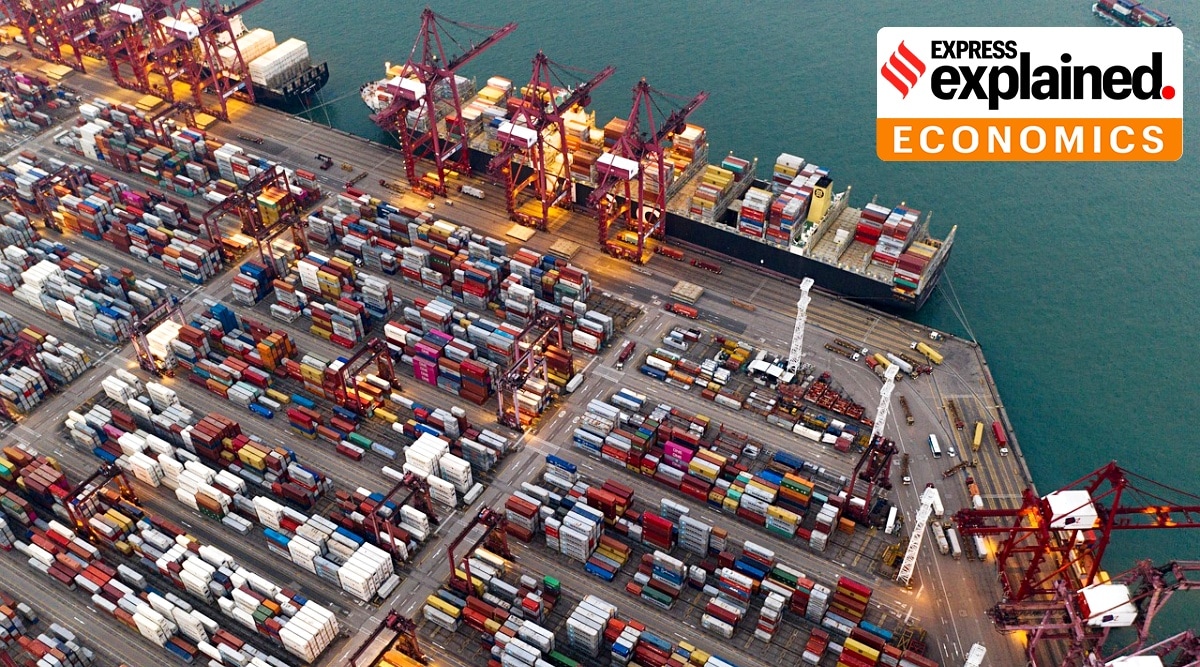 containers ready for shipping.