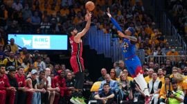 Game 1 of the NBA Finals between Denver Nuggets and Miami Heat