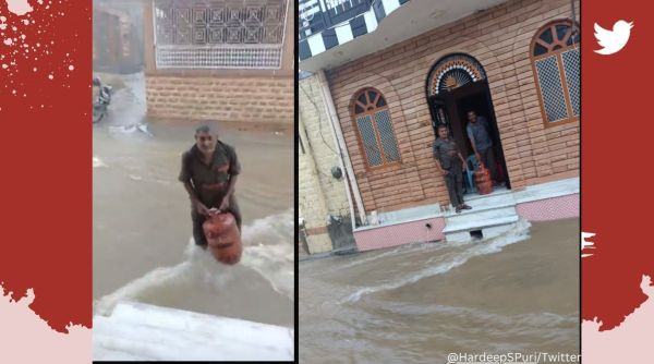 Cyclone Biparjoy employee delivers gas cylinder in Rajasthan village